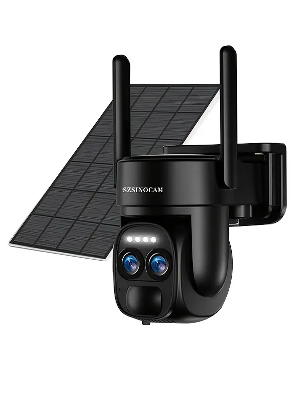 Szsinocam Security Camera – Available in 4G LTE (SIM Card) and WiFi Versions | Solar Powered, 2K HD, PTZ, Night Vision, Motion Detection, 2-Way Audio, SD/Cloud Storage
