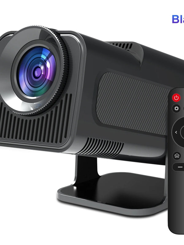 HY320 Mini Projector 720P Android 11 300ANSI WiFi6 BT5.0 4K Cinema Portable 180° Rotatable Home & Outdoor Theater