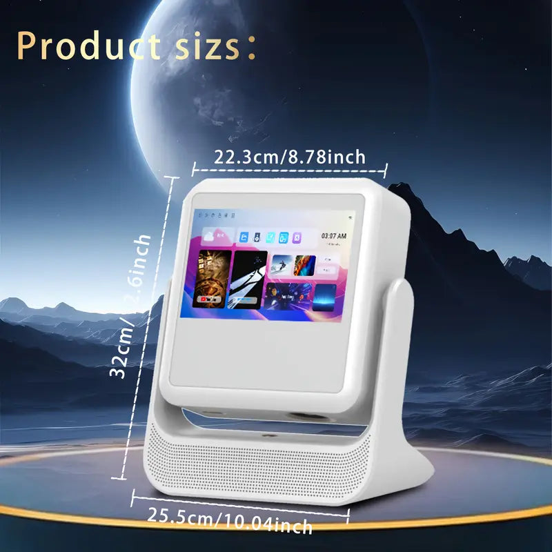 A2 Pro 1080P Smart Projector – Android 12, 8" Touch Screen, Auto Focus & Home Cinema