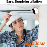 Heiyoucam Wireless Outdoor Security Camera 3MP with Spotlight & Siren | 2-Way Audio, Alexa Compatible