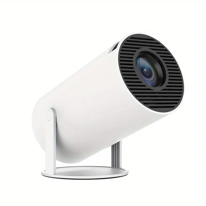 HY300 Pro Mini Portable Projector – Android 11, 4K/1080P Smart Home Theater, Built-in Speakers, 180° Screen Rotation, Netflix & YouTube Compatible