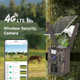 SZSINOCAM 2G/3G/4G LTE Solar Trail Camera – Ultra HD Night Vision, Motion Activated, Remote Phone Access for Hunting & Remote Areas