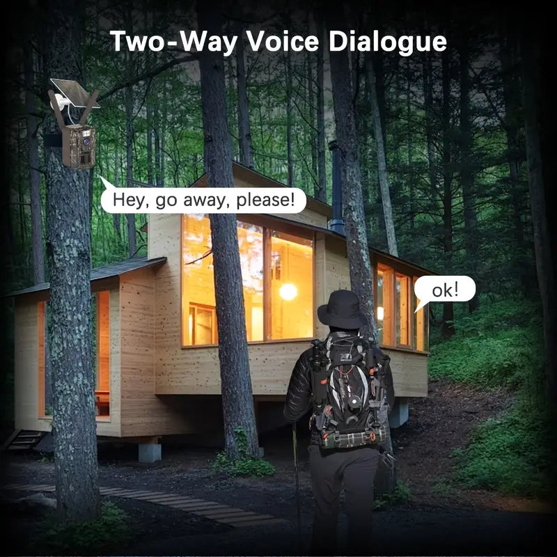 SZSINOCAM 2G/3G/4G LTE Solar Trail Camera – Ultra HD Night Vision, Motion Activated, Remote Phone Access for Hunting & Remote Areas