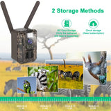 SZSINOCAM 2G/3G/4G LTE Solar Trail Camera – Ultra HD Night Vision, Motion Activated, Remote Phone Access for Hunting & Remote Areas