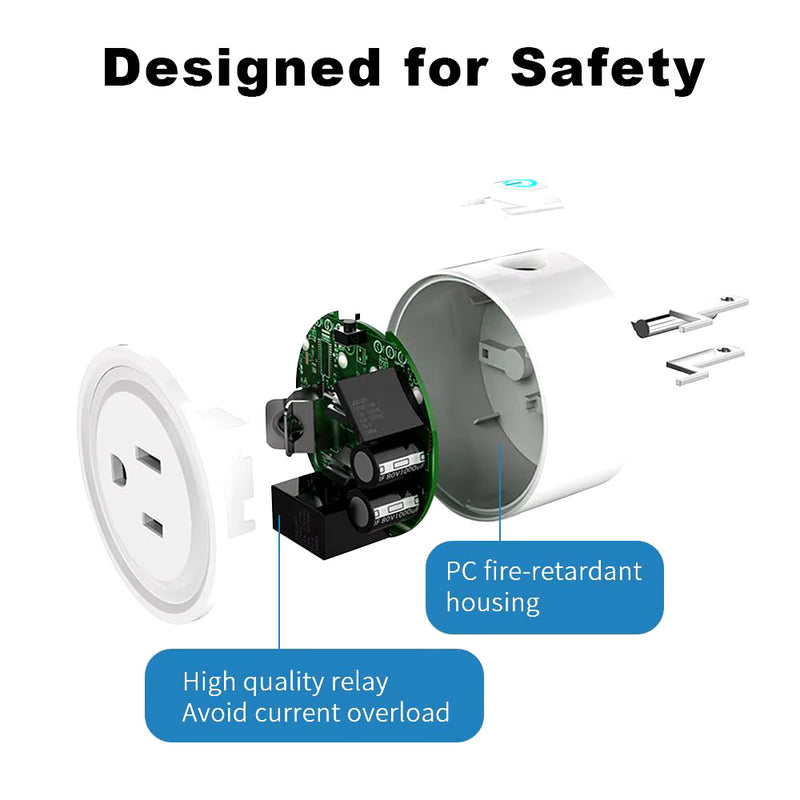 Tuya Smart Plug 20A – WiFi, Power Monitoring, Alexa & Google