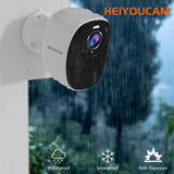 Heiyoucam Wireless Outdoor Security Camera 3MP with Spotlight & Siren | 2-Way Audio, Alexa Compatible