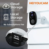 Heiyoucam Wireless Outdoor Security Camera 3MP with Spotlight & Siren | 2-Way Audio, Alexa Compatible