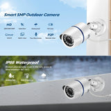 BESDER 1080P WiFi IP Camera with Motion Detection, Audio, P2P Remote Viewing & SD Card Support – Outdoor Bullet Security Camera for Home & Business – Compatible with ICSee & Xmeye