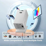 S320 Mini Portable Projector | HD Barrel Lens, Mobile Phone Screen Mirroring & Home Theater Experience