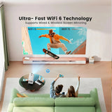 S320 Mini Portable Projector | HD Barrel Lens, Mobile Phone Screen Mirroring & Home Theater Experience