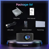 YT200 Mini Smart Projector | Portable LED Home Theater, HD LCD Display & Multimedia Movie Player
