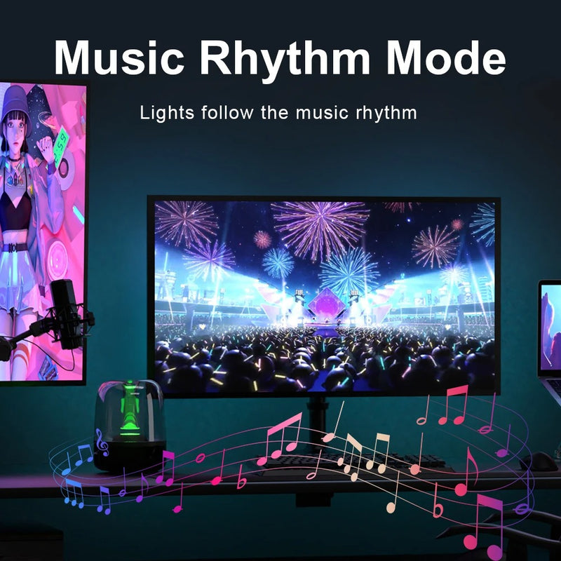 Smart LED TV & PC Backlight Sync RGB Strip Light – DIY Ambient Lighting for Monitors, Gaming, & Holiday Decor