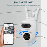 FUERS 5K 10MP Dual Lens IP Camera – Tuya Smart Outdoor Home Security with Auto Tracking, Human Detection, and WiFi CCTV Surveillance