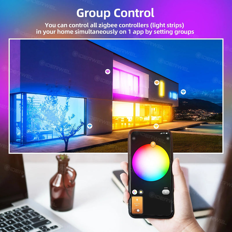 Smart Zigbee 3.0 LED Downlight RGB+CW+WW 4" Round Ceiling Light - Works with Hub, Echo Plus, Alexa Voice Control