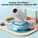 S320 Mini Portable Projector | HD Barrel Lens, Mobile Phone Screen Mirroring & Home Theater Experience