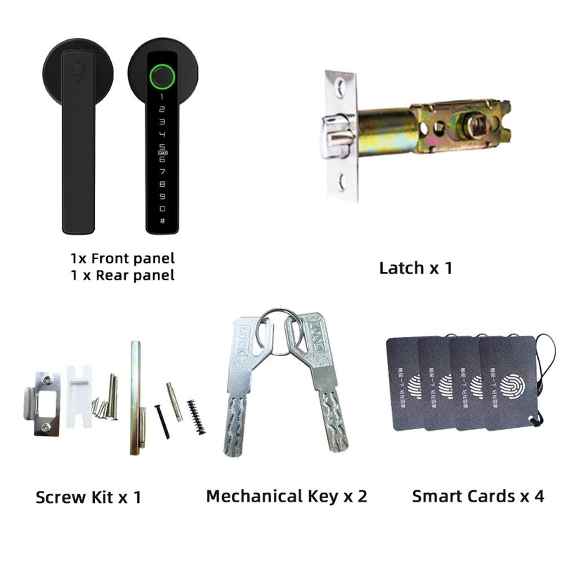 RAYKUBE M5 Tuya Smart Door Lock – Fingerprint, Password, IC Card & Tuya APP Unlock