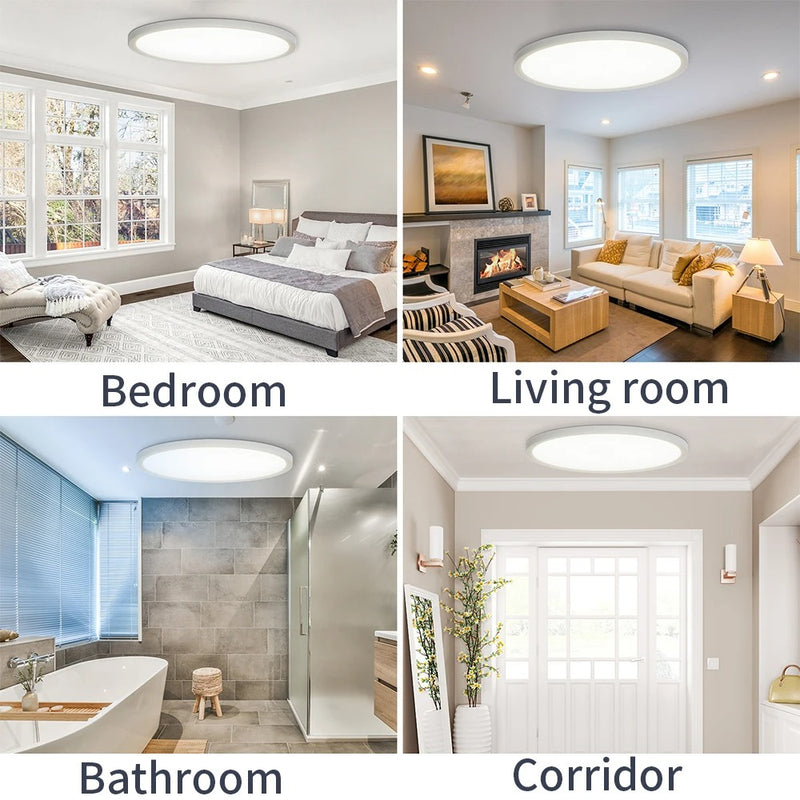 Zemismart Tuya Zigbee 24W Smart LED Ceiling Light RGBCW Dimmable Bathroom Lamp, Alexa & Google Home Compatible, Surface Mounting for Homekit