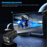 HY320 Mini Projector 720P Android 11 300ANSI WiFi6 BT5.0 4K Cinema Portable 180° Rotatable Home & Outdoor Theater