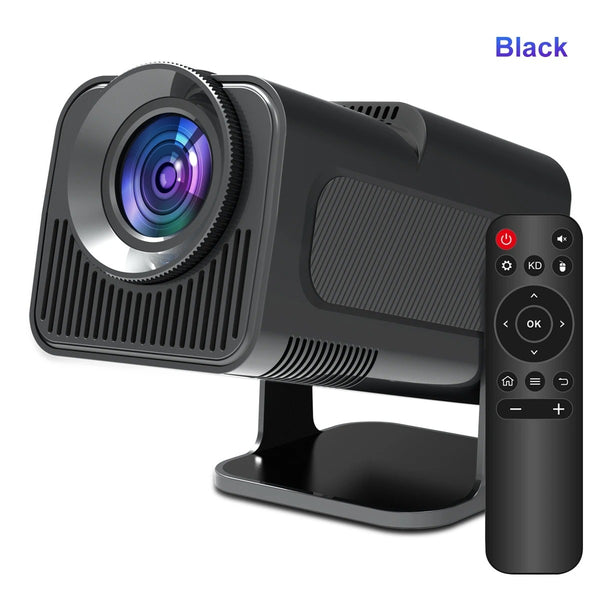 HY320 Mini Projector 720P Android 11 300ANSI WiFi6 BT5.0 4K Cinema Portable 180° Rotatable Home & Outdoor Theater